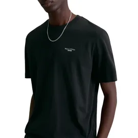 Marc O'Polo T-Shirt MARC O'POLO DENIM "regular fit im 2er Pack, in softem Single Jersey", Jungen, Gr. XL, schwarz-weiß (schwarz, weiß), Obermaterial: 100% Baumwolle, regular fit, Rundhals, Shirts T-Shirt