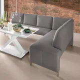 exxpo - sofa fashion Intenso 197 x 91 x 264 cm Struktur langer Schenkel links grau