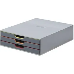 Schubladenbox, 280x95x356mm, sortiert, 760327, Farblinien als Organisation