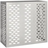 vidaXL Klimaanlagenabdeckung 110x50x105 cm Edelstahl