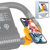 Handyhalterung Heimtrainer Fahrrad fahrradtrainer Indoor Cycling Bike fitnessbike universal geeignet für Smartphones bis zu 7,6" Gelb