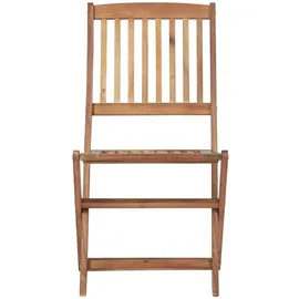 vidaXL Gartenstuhl 48,5 x 57 x 91 cm akazie/braun 2 St.