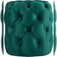 CLP Sitzhocker Drancy Samt 42 x 46 x 42 cm Dunkelgrün