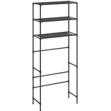 vidaXL Waschmaschinenregal 3 Ablagen Schwarz 69x28x169 cm