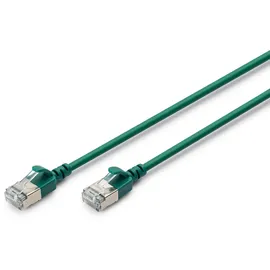 Digitus CAT 6A F-FTP Slim Patchkabel, 1m, Grün