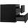 Badplaats Waschbeckenunterschrank Angela 2 Schubladen 60 x 50 x 48 cm Schwarz Matt