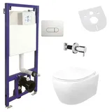 Aloni Hänge Wand Dusch WC Taharet/Bidet Funktion + KOMPLETTE SET Toilette Spülrandlos