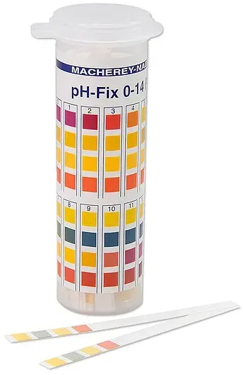 pH-Fix Schnelltest-Stäbchen zur Bestimmung des pH-Wertes (pH 0 bis 14) - Dose mit 100 Stäbchen