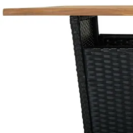 vidaXL Gartenbar Set 5-tlg. Schwarz