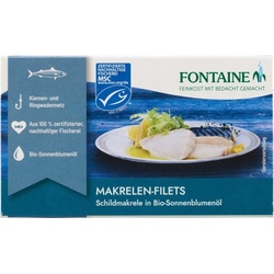 Fontaine Makrelen-Filets in Bio-Sonnenblumenöl