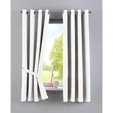 Gardinenbox Vorhänge Blickdicht »Newyork« Weiß HxB 160x140 cm 2er-Pack Thermo-Gardinen Verdunkelungsvorhang Blackout Ösen schalldämmend ÖKOTEX UV-Schutz Raffhalter, 201920600-2