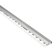 Alfer Abschluss-Profil 1 m, 19.5 x 7 mm Aluminium eloxiert silber