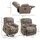 Homcom Fernsehsessel Braun, Textil, 93x100x104 cm, Wohnzimmer, Sessel, Fernsehsessel
