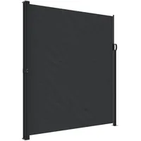 vidaXL Aluminium Seitenmarkise 220 x 600 cm Schwarz