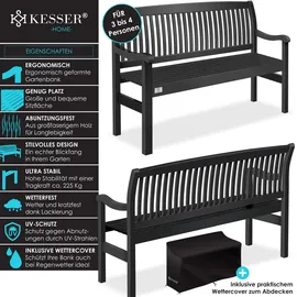 Kesser Gartenbank 150 cm Schwarz