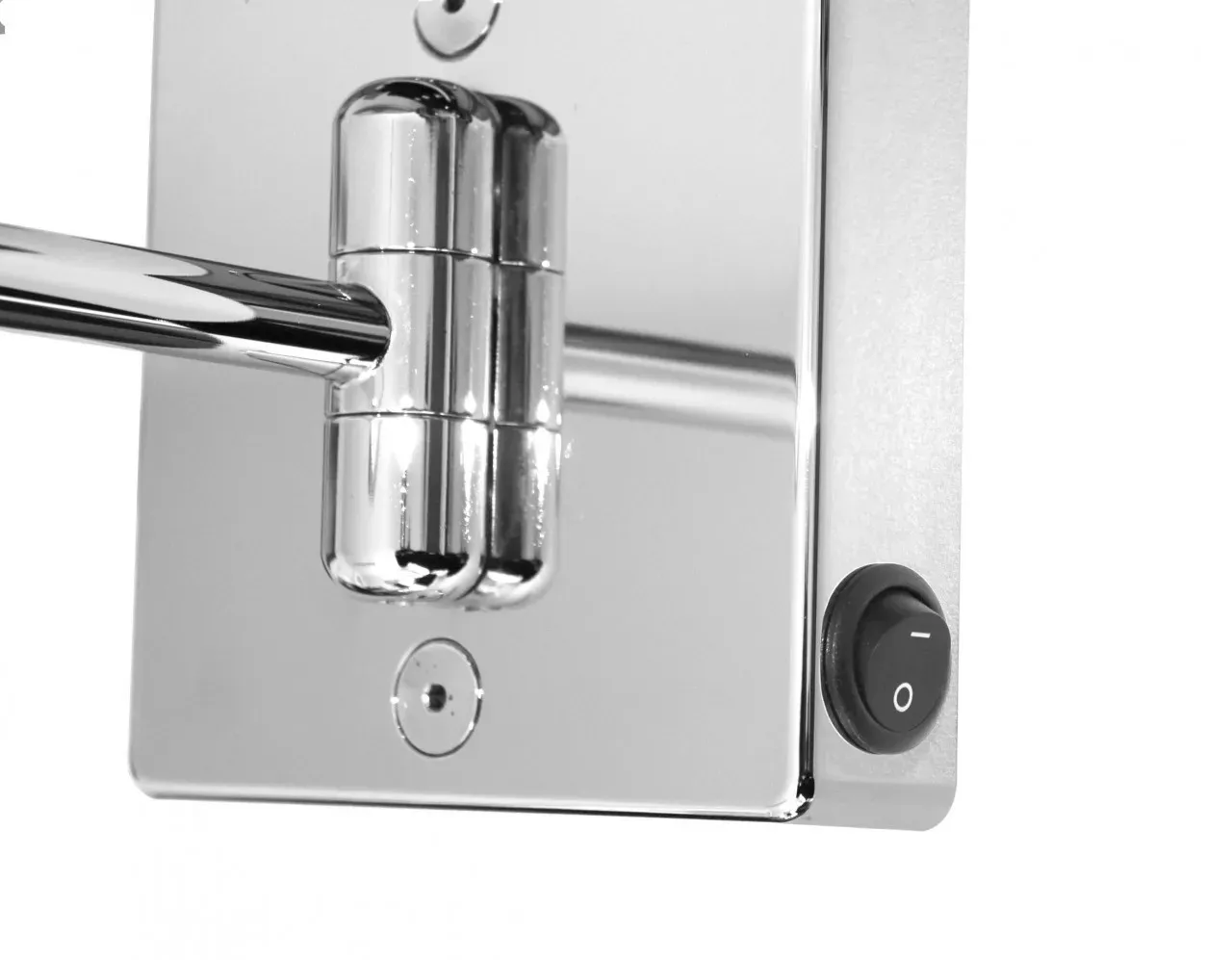 Koh-I-Noor DISCOLOLED HOTEL Direkter Stromanschluss. Einfacher Arm Ø 23 , Chrom, H35/1KK3 H35/1KK3