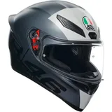 AGV K1 S Limit 46 Integralhelm - Matt Grau/Weiß/Schwarz / L