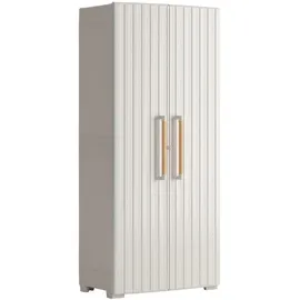 KETER Mid.you Mehrzweckschrank, Sand, beige Kunststoff, 80x180x45 cm, Waschküche, Mehrzweckschränke