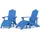 vidaXL Adirondack-Gartenstühle 83 x 92 x 92 cm Aquamarin 2 St.