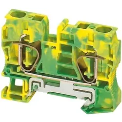Schneider Electric NSYTRR102PE Linergy Erdungsklemme, 10mm2, eine Ebene, 1x1, Feder, grün-gelb - 50 Stück