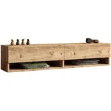 [en.casa] Laitila Lowboard 140x29,5x31,5 cm Eiche Beige Holzwerkstoff