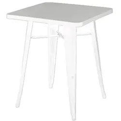 meet powered by PAPERFLOW URBAN Beistelltisch Stahl weiß 60,0 x 60,0 x 73,0 cm