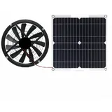 BlesConi Tragbares Solarmodul, 15 W, monokristallin, wetterfest, solarbetrieben, mit Ventilator, für Wohnmobil, Marine, Dach, Bauernhof, Haustierhäuser, Gartenhäuser
