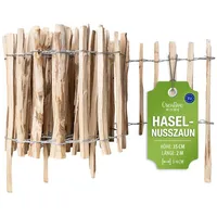 Creative Home Staketenzaun 200 x 35 cm Haselnuss