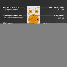 Briloner PIATTO 1 dimmbar quadratisch weiß