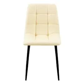 CLP 4er Set Esszimmerstuhl Antibes Kunstleder I Gesteppter Polsterstuhl I Küchenstuhl Mit Bodenschonern