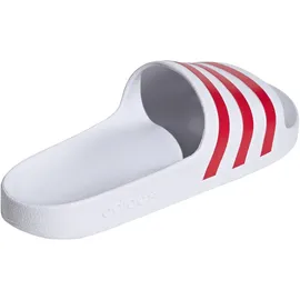 adidas Adilette Aqua White / Team Colleg Red / White 47 1/3