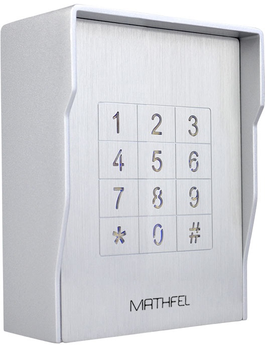 Codeschloss Zugangssystem (Aufputz) - Silber, Aluminum gebürstet