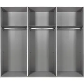 WIMEX Schwebetürenschrank WIMEX "Easy Plus, Kleiderschrank Made in Germany", schwarz (graphit, rauchglas holmtüren graphit), B:270cm H:208cm T:65cm, Spanplatte, Schränke, Schwebetürenschrank, mit Glaseinsatz/ Rauchglas, viele Breiten zur Auswahl, schwarze