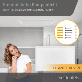Heidenfeld Infrarot-Deckenheizung HF-HP500 mit Licht 800 W