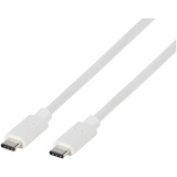 Vivanco USB-C auf USB-C Kabel 1,20m, (Weiß)
