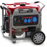 GeoTech Pro GGP 6500 ESA - Benzin-Stromerzeuger mit Rädern und AVR-Regelung und Elektrostarter 5.4 kW - Dauerleistung 5 kW - 230V