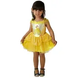 Rubie ́s Kostüm Disney Prinzessin Belle Ballerina Kinderkleid, Süßes Tutukleid für märchenhafte Ballerinas gelb 98