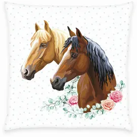 Herding Young Collection Young Collection Pferd Renforcé weiß 135 x 200 cm + 80 x 80 cm