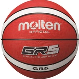 Molten Basketball Bgr5-RW, Rot/Weiß, 5