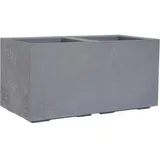 Siena Garden FARO STONE LA936-70Pflanzkasten Polypropylen Beton-Optik, Grau