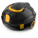 Bocxi Kabellos Poolsauger Akku, 120 Min. Laufzeit, Leichtgewicht Poolroboter, Automatische Reinigung mit Selbsteinparkfunktion, Leistungsstarker Poolsauger für Flache Boden bis 110 m2(Schwarz)