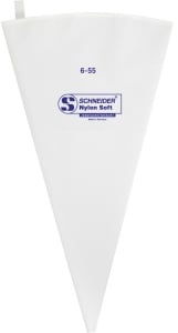 SCHNEIDER NYLON Soft Spritzbeutel, Mehrmals verwendbare Spritztüte aus synthetischem Gewebe mit Spezialbeschichtung, Größe: 6 – 55 cm