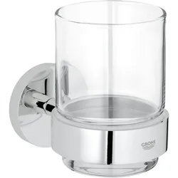 GROHE Essentials Glas mit Halter 40447001, Accessoires, chrom