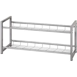 Haku-Möbel Schuhregal 80 x 38 x 30 cm grau / grau