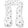 Amilian Stillkissen 330 cm Patchwork Grau