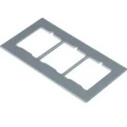 Hager GTVDM063 Montageplatte f. Geräteträger GTVD200/300 Datenmodul 3-fach RJ45 18x22,8mm.Montageplatte zur Aufnahme von Daten-, Audio-, Video-,