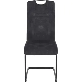 Hela Schwingstuhl Riga, 2er-Set anthrazit B/H/T: ca. 44x100x60 cm - anthrazit