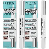 L'Oréal Paris Wimpernserum für dichter und voller wirkende Wimpern, Clinically Proven Lash Serum, Nr. 00 Transparent, 1 x 1,9 ml (Packung mit 2)