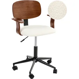 Beliani GUNNISON Bouclé Cremeweiß