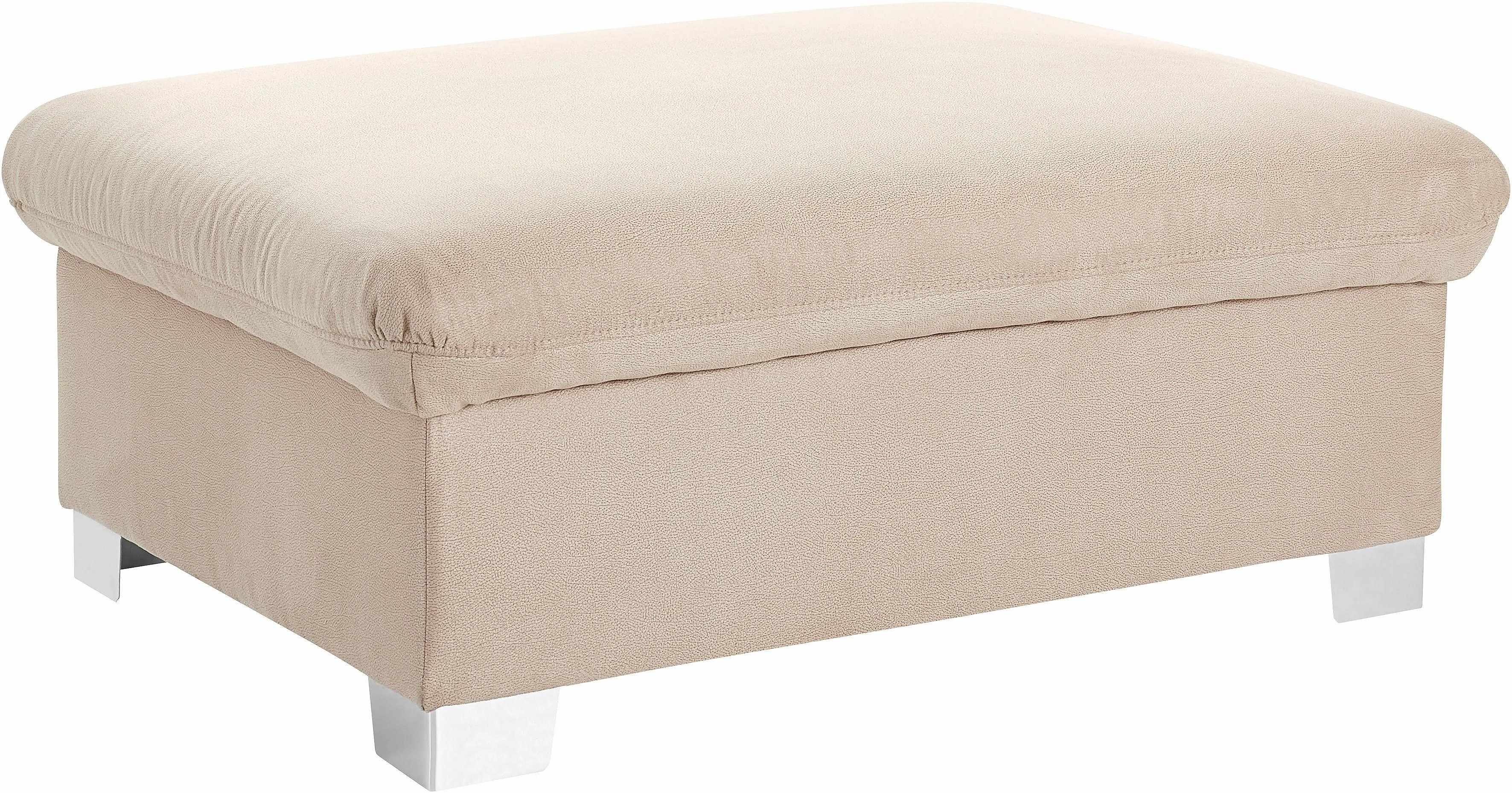 DOMO collection Hocker »Milan«, mit Staufach DOMO collection beige